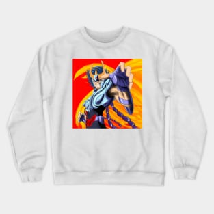 ikki the phoenix in immortal bird rising hellfire art in saint seiya Crewneck Sweatshirt